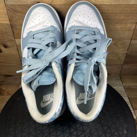 Nike Womens Size 6 Shoes Dunk Low Blue Paisley Sneakers Lace Up DH4401-101 - Picture 5 of 10